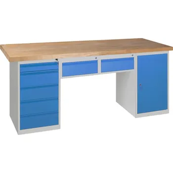 Dílenský stůl Dílenský stůl PROFI 200 cm, kontejnery 2Z1+Z5+D2
