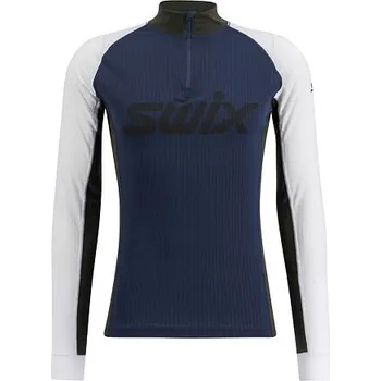 Nátělník Pánské funkční triko Swix RaceX Classic Half Zip M velikost - textil S