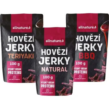 Sušená potravina Allnature Beef Jerky MIX 300g