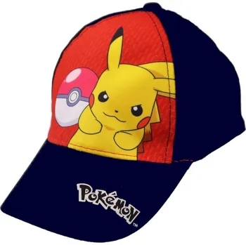 Čepice FASHION UK Kšiltovka POKÉMON černočervená, vel. 56