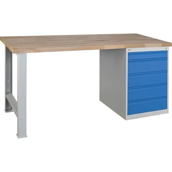 Dílenský stůl Dílenský stůl PROFI 150 cm, kontejner Z5-550