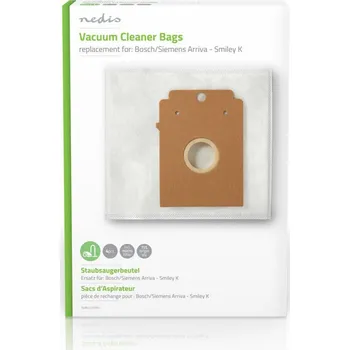 Sáček do vysavače Nedis sáčky pro vysavačeBosch/Siemens Arriva – Smiley K, 4ks + mikrofiltr (DUBG222SIB4)