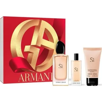 Dámský parfém Giorgio Armani Giorgio Armani Si, Parfumovaná voda 100ml + Parfumovaná voda 15ml + 50ml Tělové mléko pre ženy Parfumovaná voda