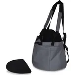 Iridog Batoh na psa 2v1 SKIPPIE no.1 šedý s černou v22 x d26 x š17 cm