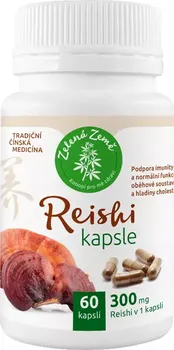 Přírodní produkt Zelená Země Reishi kapsle 300 mg 60 cps.
