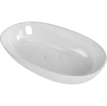 SAT Umyvadlo na desku SAT Aula 60x36 cm bez otvoru pro baterii, bez přepadu SATAU6036 SATAU6036