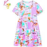 Dívčí šaty Kugo KS2308, fialové