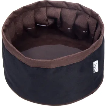 Miska pro psa Iridog Cestovní miska pro psy no.2 černá s hnědou průměr 20cm, výška 12 cm