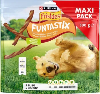 Pamlsek pro psa Purina Friskies Funtastix Bacon/Cheese
