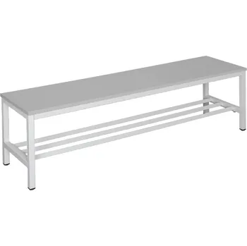 Šatní lavice 200 cm, sedák lamino, rošt na boty