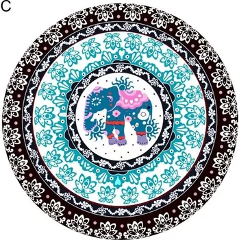 Plážová osuška | mandala - tvar kruh, průměr 148 cm - C