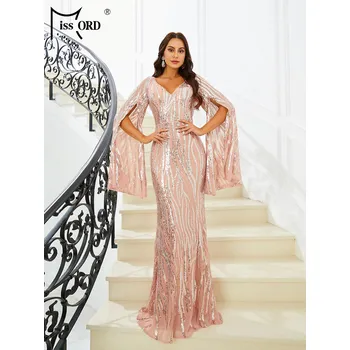 Dámské šaty Originální večerní šaty LissCord lC1336 Barva: Růžová, Velikost: S