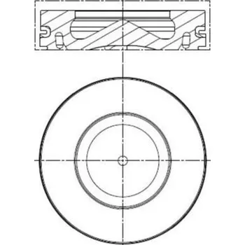 Píst motoru Píst MAHLE 081 PI 00100 000