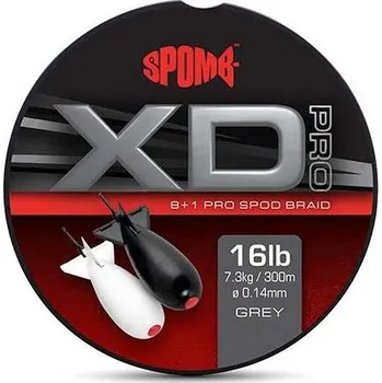 Spomb Šňůra XD Pro Braid Grey 0,14 mm 300 m