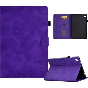 Pouzdro na tablet VSECHNONAMOBIL 66339 ART SMILE Zaklápěcí pouzdro Samsung Galaxy Tab A9+ fialové