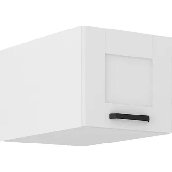 Kuchyňská skříňka LEMPERT Horní skříňka nad skříň LUNY 55 (40 / 36 / 57 cm) bílá / bílá