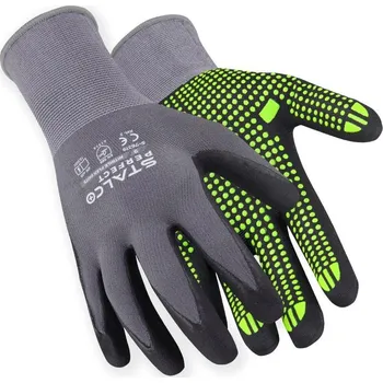 Pracovní rukavice Rukavice nylonové "NITRILE FLEX DOTS" - 11" STALCO