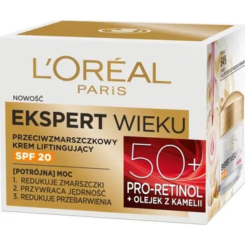 Pleťový krém L'Oreal Paris, Age Expert 50+ denný krém proti vráskam SPF20 50ml