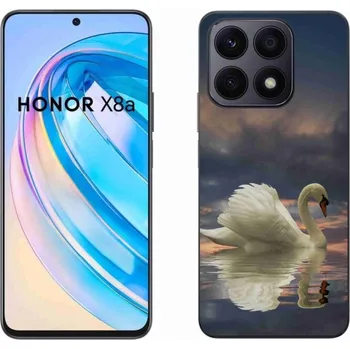 Pouzdro na mobilní telefon Gelový kryt mmCase na Honor X8a - labuť