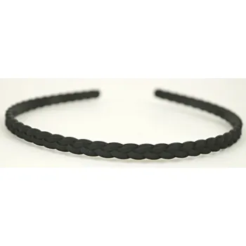 UNI Čelenka plastová černá copánek