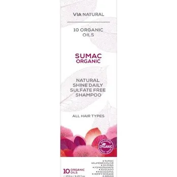 Šampon Šampon na vlasy bez lesku s bio sumachem Via natural 250ml