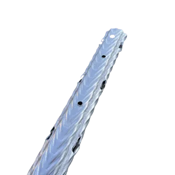 Plotový sloupek Vinohradnický sloupek řadový 52 x 30 x 2500 mm stříbrný