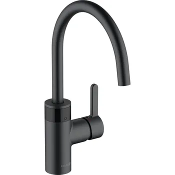 Vodovodní baterie E-go - dřezová baterie, kombinace páky a senzoru, 6 V, černá 422106675