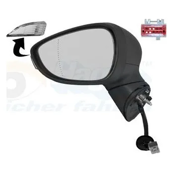 Auto zrcátko Vnější zpětné zrcátko VAN WEZEL 1808807