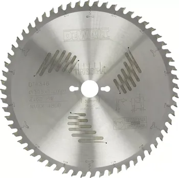 Pilový kotouč DT4346 DeWALT EXTREME Pilový kotouč 305 x 30 mm, 60 zubů, HZ 10 °, pro materiály TRESPA