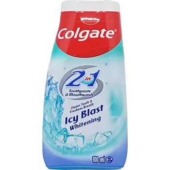 zubní pasta Colgate Icy Blast 2v1 Bělící zubní pasta a ústní voda 100ml