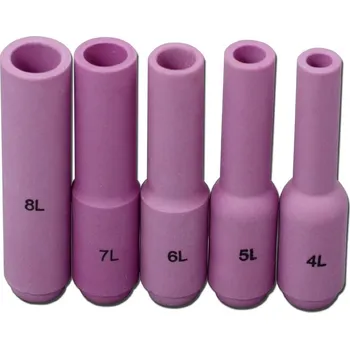 Příslušenství ke svářečce Hubice keramická prodloužená pro hořáky 17/18/26 se závitem velikost 7