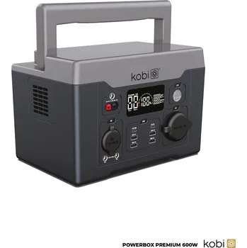 Univerzální solární nabíječka Kobi Přenosná nabíjecí stanice POWERBOX 600W 156Ah PREMIUM