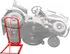 Zvedák MTD ClipLift hydraulický zvedák zahradního traktoru do 300 kg