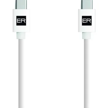 Datový kabel ER POWER kabel USB-C C 3A 60W 200cm bílý ERPWCC3A200-WH