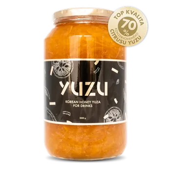 Sirup YUZU pyré s medem na přípravu nápojů, 2000g