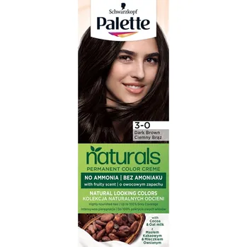 Barva na vlasy Palette, Permanent Naturals Color Creme permanentná farba na vlasy 800/ 3-0 tmavohnedá