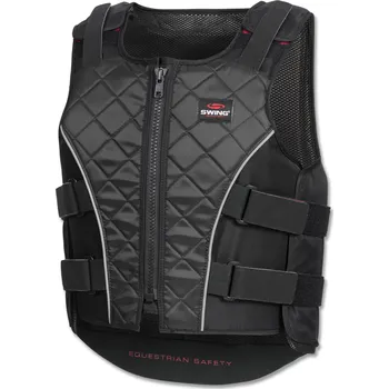 Cyklistická vesta WALDHAUSEN Bezpečnostní vesta pro dospělé jezdce Waldhausen L ČERNÁ