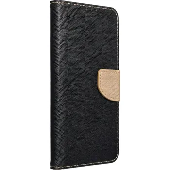 Pouzdro na mobilní telefon Knížkové flip pouzdro Coolcase Fancy Book - Samsung Galaxy S24 - Černé - zlatavé (Flip kryt či obal Fancy Book na mobil Samsung Galaxy S24 Černé - zlatavé)