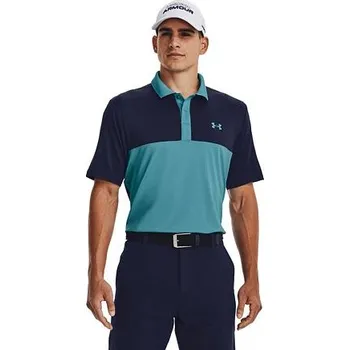 Pánské tričko Pánské polo tričko Under Armour Perf 3.0 Color Block Polo velikost XS glacier blue