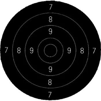Terč na sportovní střelbu Terč mezinárodní pistolový 50/20 - střed