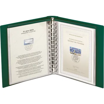 Obal pro sběratelský předmět Lindner CLASSIC album na nálepní listy Barva: Zelená, Provedení: Bez ochranné kazety