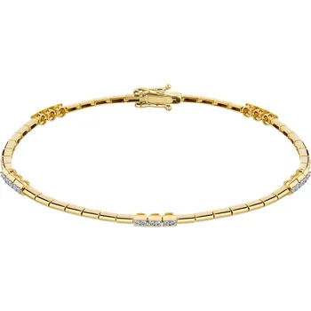 Náramek Zlatý náramek s diamanty - 19 cm - 0,29 ct - ryzost 585 - 211.255