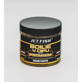 Boilies Premium clasicc boilie v dipu 200ml - 20 mm : CREAM / SCOPEX