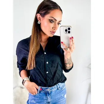 Dámská letní halenka v černé barvě, VELIKOST UNI