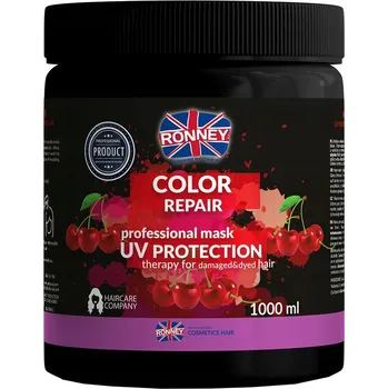 Vlasová regenerace Ronney, Color Repair Professional Mask UV Protection na ochranu farieb s výťažkom z čerešne 1000ml