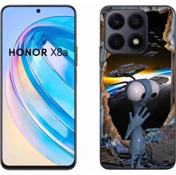 Pouzdro na mobilní telefon Gelový kryt mmCase na Honor X8a - mimozemšťan
