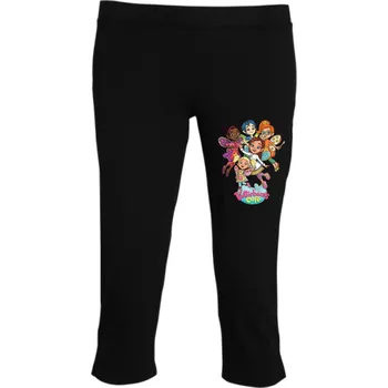 Dívčí legíny tříčtvrteční legíny Fazolčina kavárna Barva: černá, Velikost: 12 let / vel. 146/152