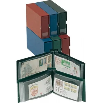 Sběratelství Lindner Zásobník na malé FDC Barva: Modrá, Provedení: Bez ochranné kazety