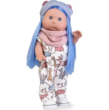 Panenka Realistická panenka Iris s modrými vlasy od firmy Antonio Juan ze Španělska (Iris pelele)