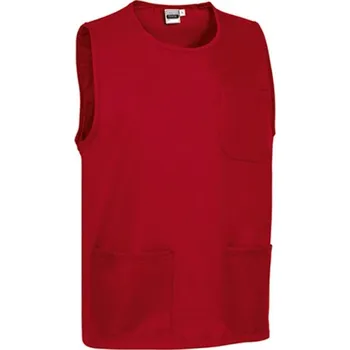 Gastro oděv Krátký pracovní úklidový kabát, tabard Costa červená 1ks